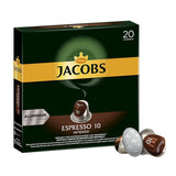 Kaffeekapseln Espresso Intenso, Intensität 10 von 12, 10 x 20 Getränke & Kaffeekapseln Krönung Crema, 200 Nespresso-kompatible Kapseln, 10er Pack, 10 x 20 Getränke, 1040 g