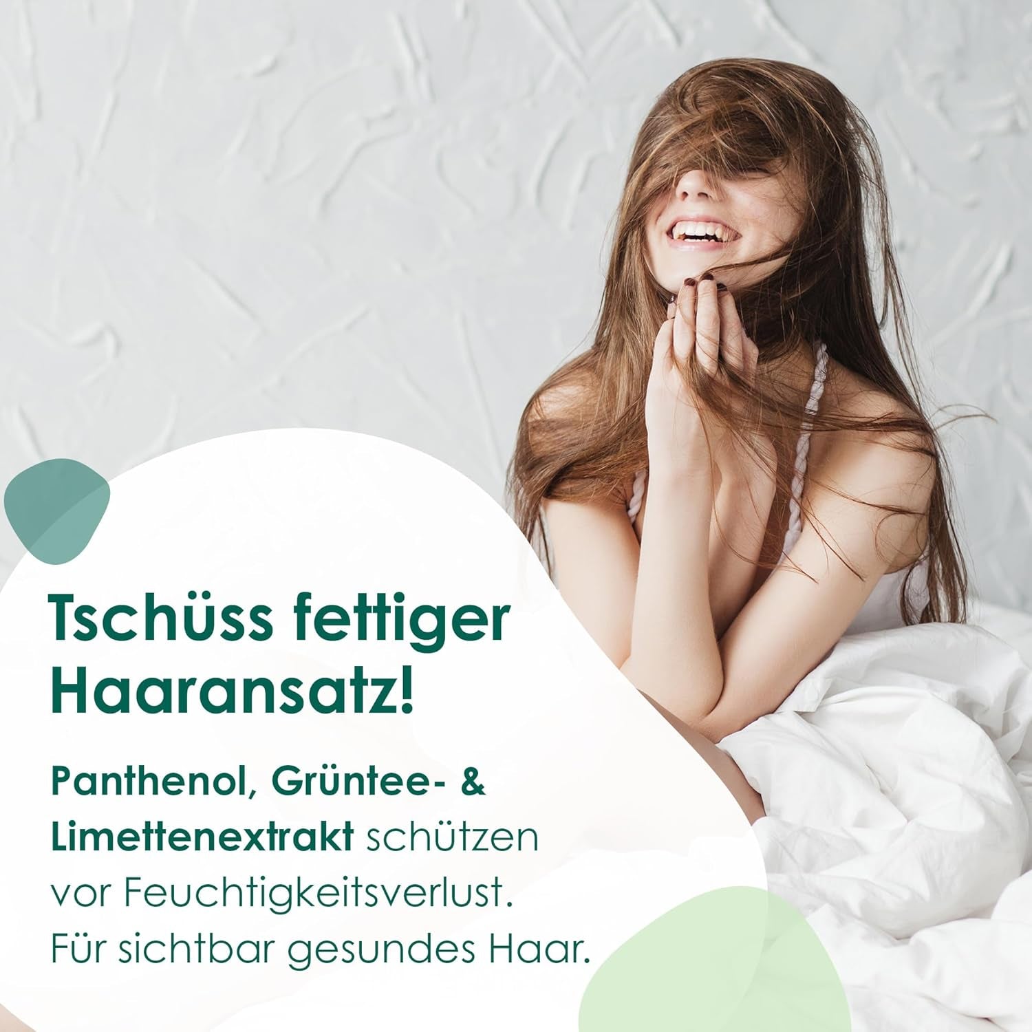 Jean & Len Green Tea & Lime Feuchtigkeitsshampoo, für normales bis fettiges Haar, 300 ml Dusche und Bad Jean & Len Green Tea & Lime