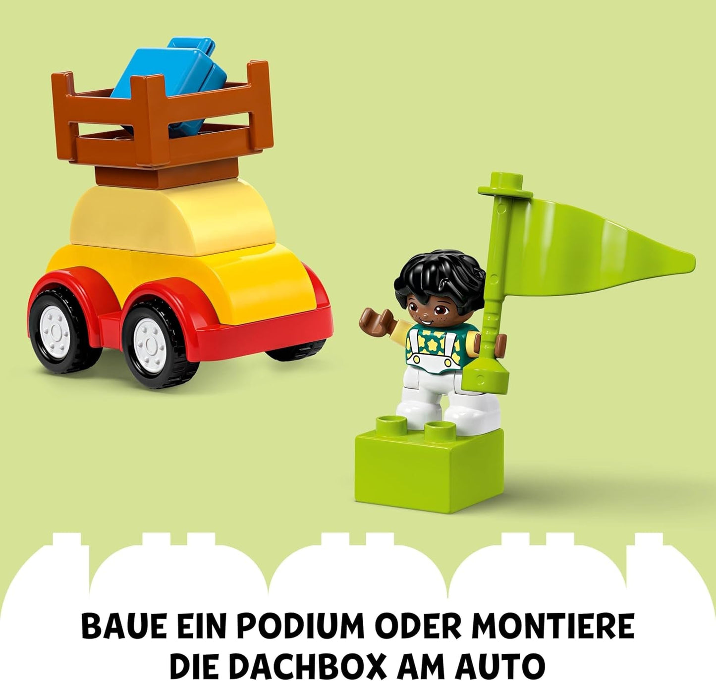 LEGO DUPLO Classic Brick Box Cars and Trucks, Fahrzeug-Spielset für Kinder ab 1,5 Jahren, kreatives Lernspielzeug, Autospielzeug und Rennwagen-Set 10439 Bausätze Besuchen Sie den LEGO-Store