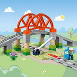 LEGO DUPLO Stadt-Eisenbahnbrücke und Gleise – Erweiterungsset, Geschenk für Kinder ab 2 Jahren, Bau- und Umbauset, Vorschul-Entwicklungsset, Lernspielzeug 10426 Bausets Besuchen Sie den LEGO-Store
