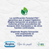 Regina Feeling – 42 Rollen Toilettenpapier, 175 Blatt mit drei Schichten, natürlicher Baumwollextrakt und zarter Duft, 60 % recycelte Kunststoffverpackung, 100 % FSC-zertifiziertes Papier