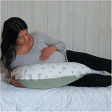 Schwangerschaftskissen - Stillkissen - 2 in 1 Multifunktionskissen - Abnehmbarer Bezug 78 x 44 cm Zubehör Essen und Stillen Bebe Naty Shop