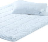Aqua-Textil Soft-Touch-Set für Kinder, Bettdecke 100 x 135 cm, 250 g und 350 g, mit Kissen 40 x 60 cm, 150 g, Bettdecke für 4 Jahreszeiten, Klimakontrolle, Öko-Tex, Bettdecken und Steppdecken von Naty Shop, 155 x 220 cm + 1 x 40 x 80 cm, Set für das ganze Jahr