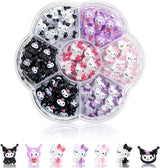 3D-Katzen-Nagelaufkleber, Nagelglitzer, Pailletten, Kunstharz-Nagelaufkleber, Nageledelsteine, Diamanten für Nagelkunst, inklusive Strass-Nagelwachsstift (Bunte Katze)