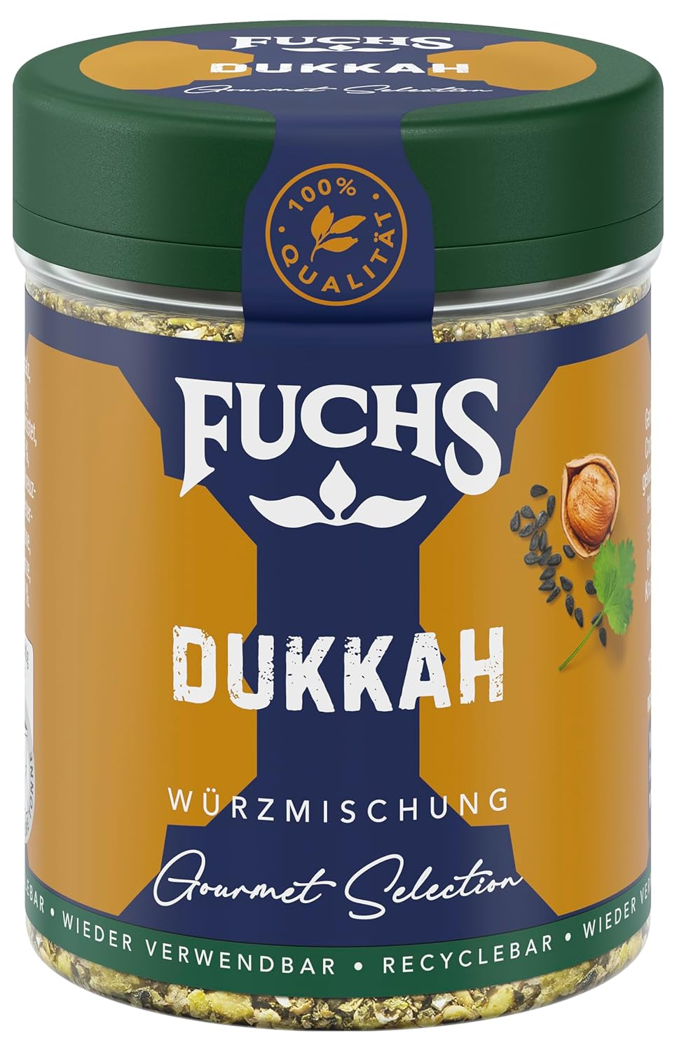 Fuchs Spices Gourmet Selection Naher Osten/Afrika – Couscous- und Bulgur-Gewürzmischung, nachfüllbare Gewürzmischung zum Würzen von Bulgur-Gerichten, vegan, 55 g