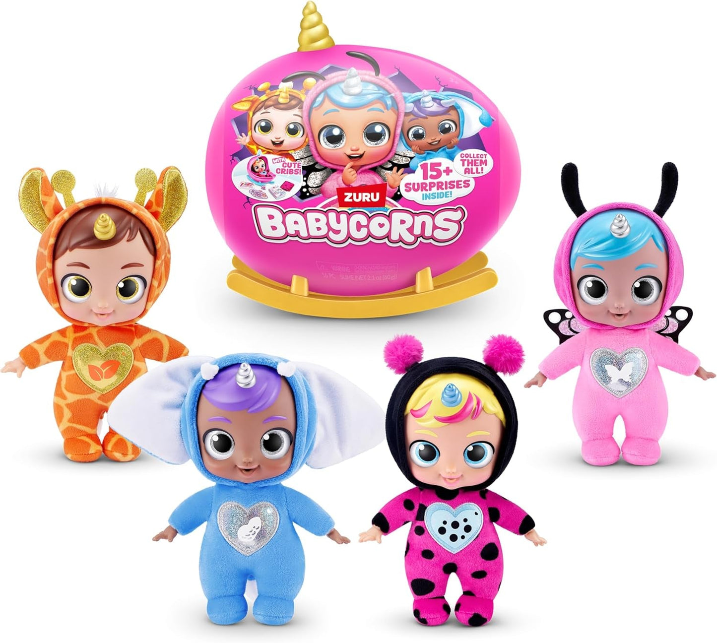 Babycorns Magic Dolls Serie 1 Small (Skylar) von ZURU, Überraschung, Auspacken, Babymädchen, Puppe