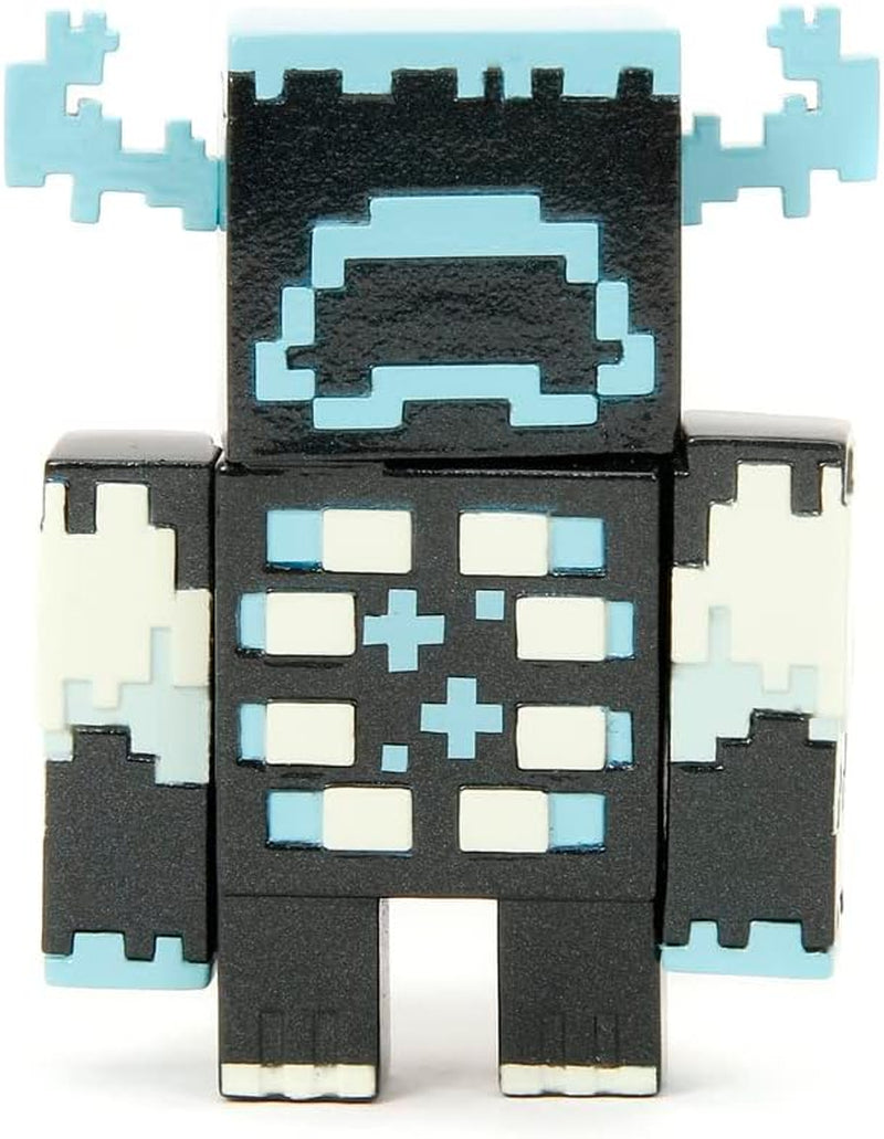 Jada Toys Minecraft-Figurenset (4-teilig) aus Metall – Minecraft Caves & Cliffs Sammelfiguren (Steve, Alex, Creeper und Warden) für Gamer und Sammler, jeweils 8+ 6 cm Actionfiguren Naty Shop
