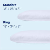 Casper Sleep Essential Kissen zum Schlafen, Kingsize, Weiß Naty Shop Standardkissen