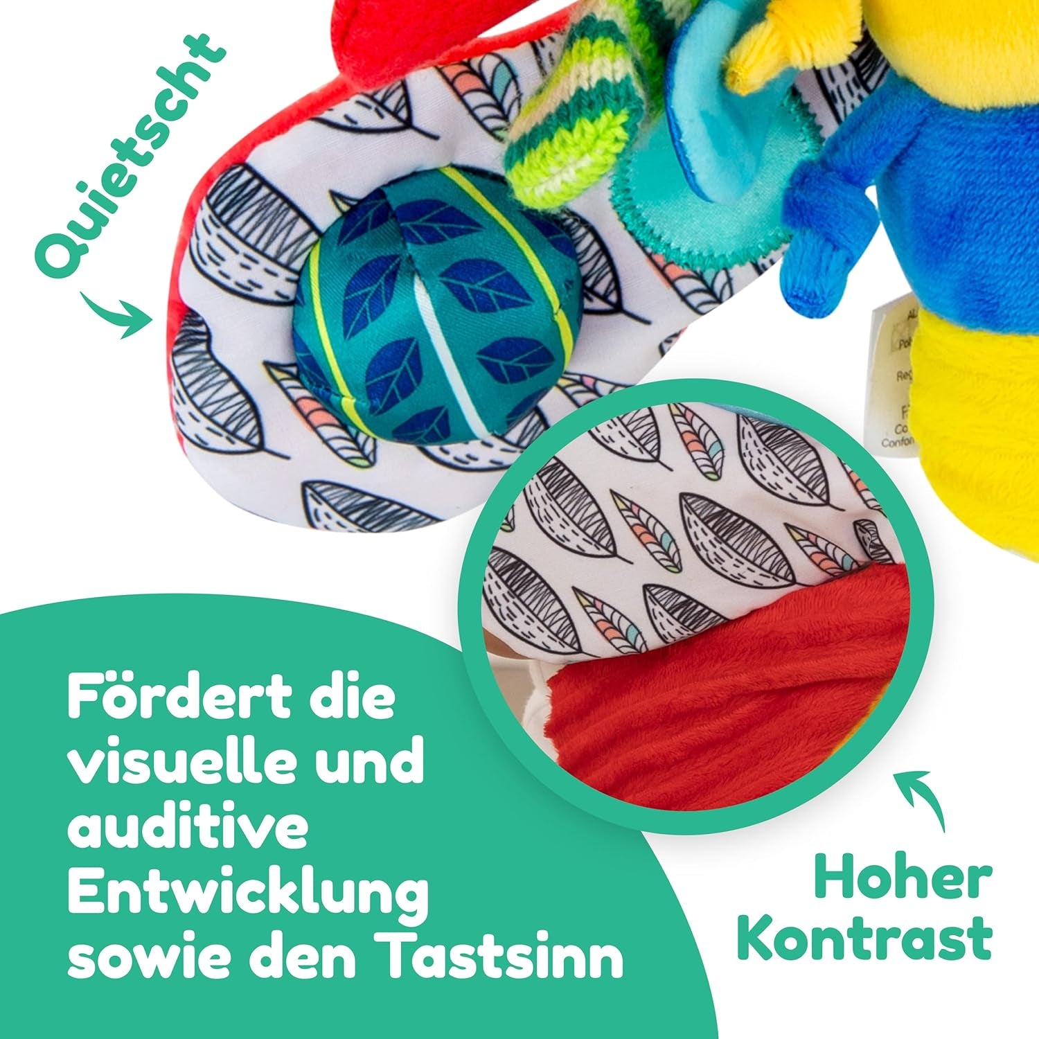 Lamaze Babyspielzeug „Freddie das Glühwürmchen“ Clip & Go, hochwertiges Spielzeug für Kleinkinder, Griffanhänger zur Stärkung der Eltern-Kind-Beziehung, ab 0 Monaten, mehrere Farben Bebe Toys Naty Shop