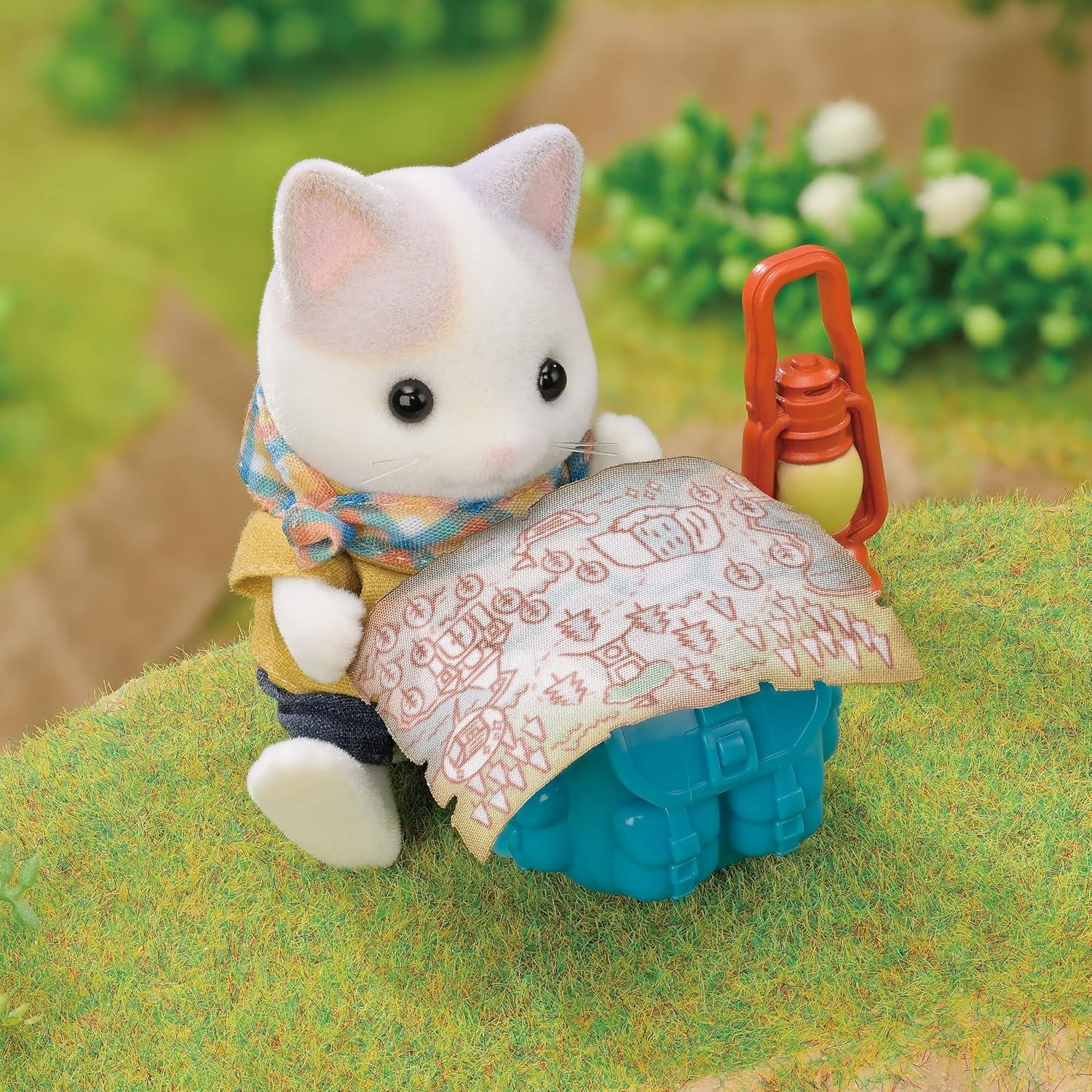 Sylvanian Families – 5763 Abenteuer-Entdecker-Set mit zwei Figuren, Vater und Baby-Milchkätzchen, Tierfigur, detailliertes Spielzeug für Kinder ab 3 Jahren