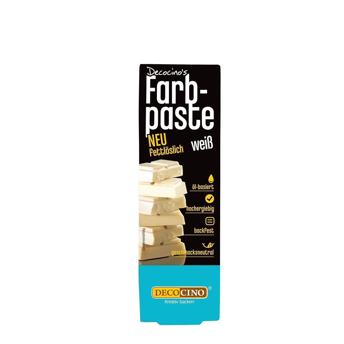 DECOCINO Gelbe fettlösliche Farbpaste – 15 g – Lebensmittelfarbe auf Ölbasis, ideal zum Färben von Schokolade, Buttercreme, Fondant oder Keksteig