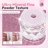 Saviland Chrom-Nagelpulver-Set – rosa Laser-Chrom-Nagelpulver mit Spiegeleffekt, Laser-Nagelkunst, Nagel-Glitzer-Maniküre-Dekorationspulver mit Schwammstäbchen, Nagel-Glitzer-Puder-Nagelstudio