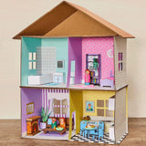 Baker Ross FN255 Mini-Puppenhaus-Set aus Holz – 1-teiliges Puppenhaus-Set für Kinder, DIY-Bastelset
