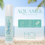 AQUA SILK Haarcreme für den Sommer, schützt das Haar vor Meer und Chlor, Seide und Aloe Vera, M-O-I Haarpflege | 100 ml Naty Shop Haarmaske