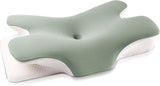 MULISOFT Memory-Schaum-Kissen, bequemes Kopfkissen, Nackenstützkissen, ergonomisches Seitenschläferkissen (grau). Orthopädische Halskissen, Naty Shop. Grüße