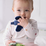 Fehn Knisterseestern – Babyspielzeug zum Greifen und Spielen & Knisterspielzeug für Babys und Kleinkinder ab 0+ Monaten & SIGIKID 41179 Schmetterling Greifling Rot Grün Sterne Babyspielzeug Naty Shop