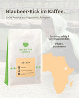 Kaffee - Aricha I 100% Arabica I Kaffeebohnen 250g I Ideal für Kaffeevollautomaten, Filterkaffee und French Press mit fruchtigen Aromen I helle Röstung