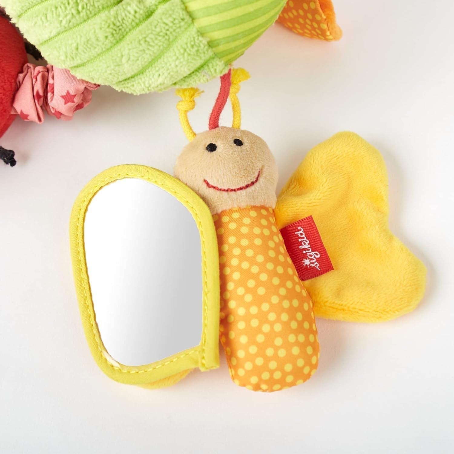 SIGIKID 42249 Active Spiral Butterfly Baby Activity On Tour Mädchenspielzeug für Kinder ab der Geburt empfohlen mehrfarbig Toys Bebe Naty Shop
