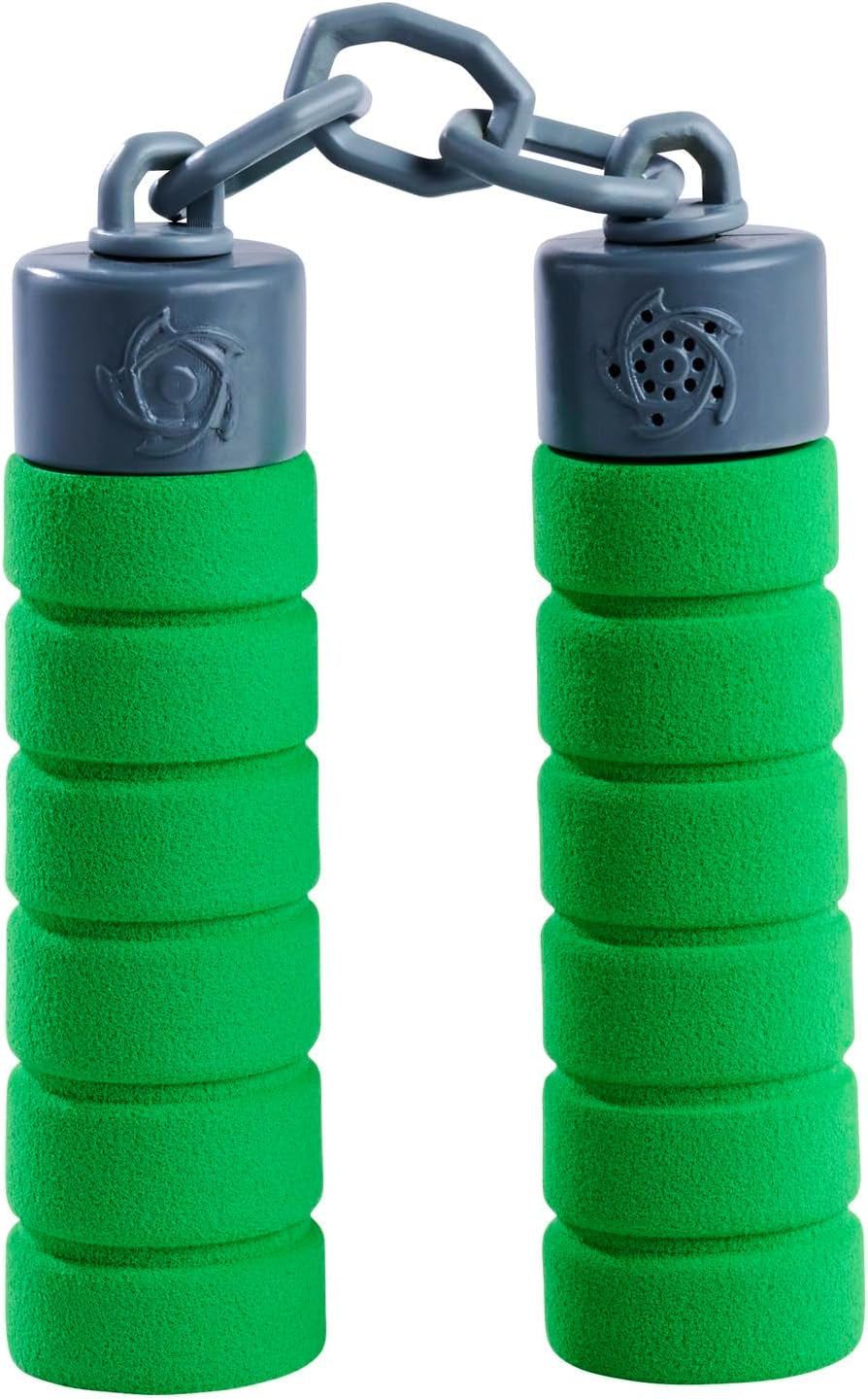 Next Ninja Nunchaku, Sound, Griff mit weichem Material umwickelt, 13 cm, Rollenspiel, ab 3 Jahren, grün Actionfiguren Naty Shop Standardtitel