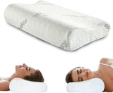 Orthopädisches Memory-Schaum-Nackenstützkissen – ergonomisches Kissen, Anti-Schnarch-Kissen für Seiten-, Bauch- und Rückenschläfer, Pilow 60 cm x 40 cm x 12 cm, orthopädische Nackenkissen, Naty Shop-Standardtitel