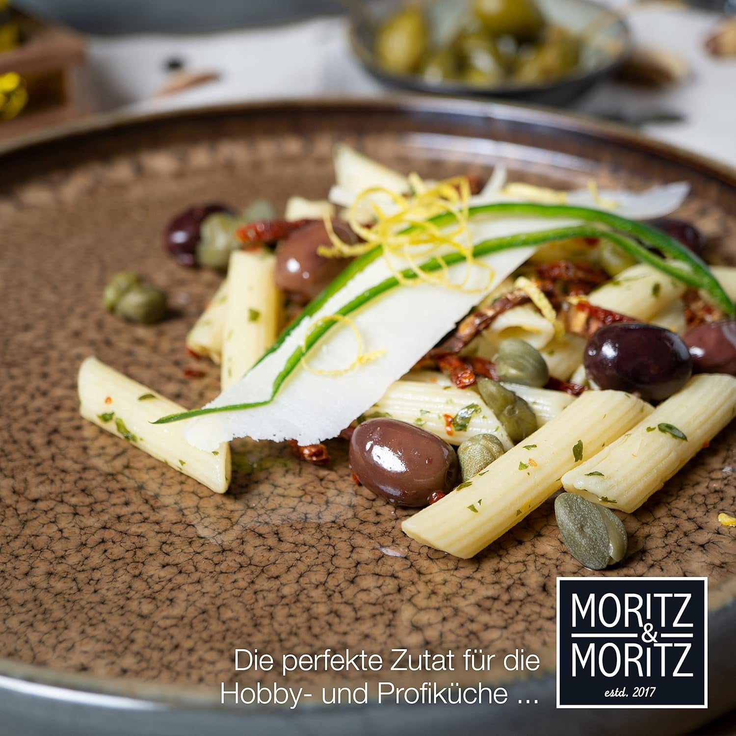 Moritz & Moritz SOLID 18-teiliges Steingut-Geschirrset für 6 Personen – Geschirrset für 6 Personen, bestehend aus 6 Speisetellern, 6 Desserttellern und 6 Speisetellern