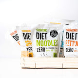 Shirataki-Nudeln DIÄT-FOOD kohlenhydratarme, kalorienarme Konjak-Nudeln, veganes Essen, fettfrei, sojafrei, glutenfrei, wasserlösliche Diätnudeln, kalorienarm, 200 Gramm