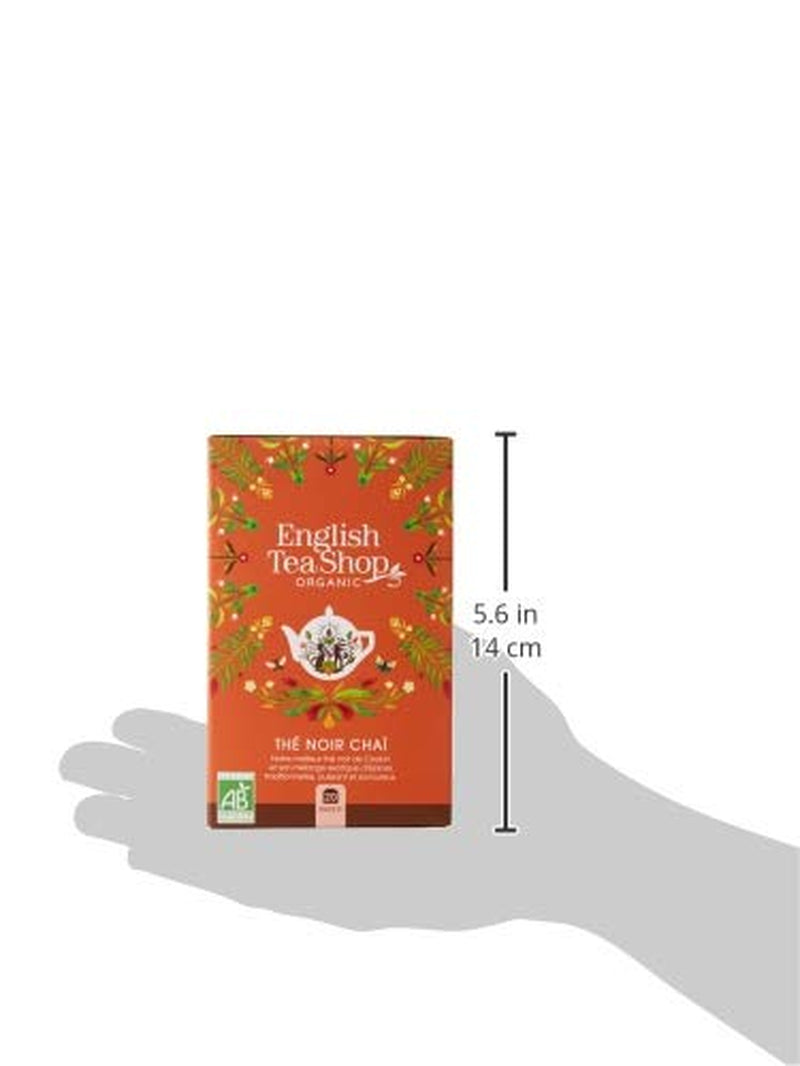 ETS - Chai Schwarzer Tee, Naturland BIO, 20 Teebeutel (2er Pack)