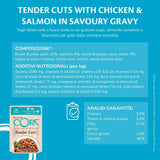 Wellness CORE Tender Cuts 6 x 85g, Chicken Selection Mix – Nassfutter für Katzen, zarte Stücke in Soße, getreidefrei, natürlich, hypoallergen, proteinreich, hoher Fleischanteil
