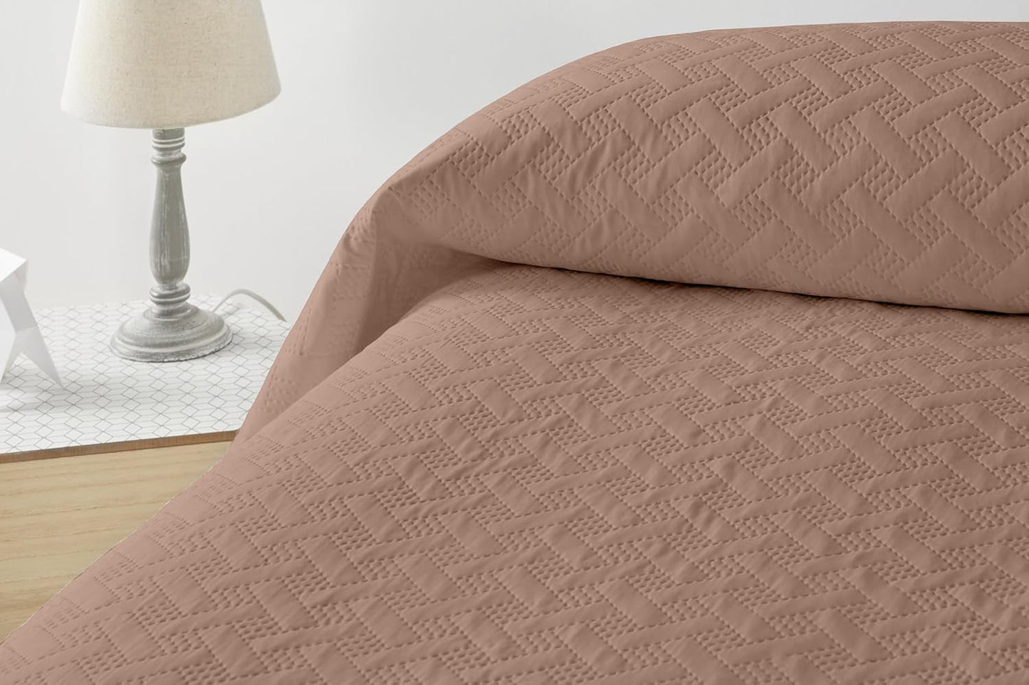 LISO – Tagesdecke für 105 cm – Tagesdecke Bouti – Frühling und Sommer – 200 x 260 cm – rosa Betten und Decken Besuche den Degrees Home-Store Braunes Bett 150 cm