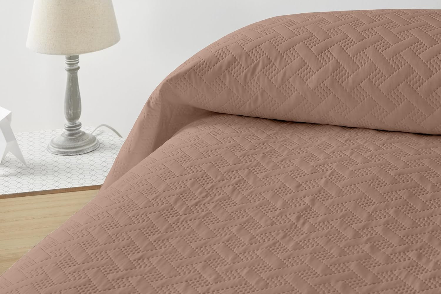 LISO – Tagesdecke für 105 cm – Tagesdecke Bouti – Frühling und Sommer – 200 x 260 cm – rosa Betten und Decken Besuche den Degrees Home-Store Braunes Bett 150 cm