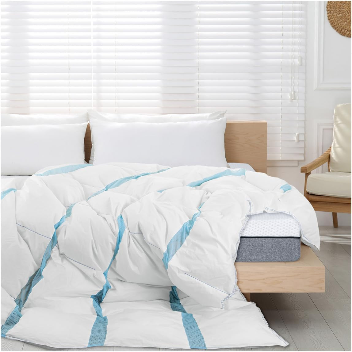 Genius Eazzzy Climate Comfort Steppdecke 155 x 220 cm, faserdicht, leichte Steppdecke für alle Jahreszeiten, atmungsaktive Steppdecke, angenehme Temperatur zum Schlafen, Steppdecke für alle Jahreszeiten Steppdecken und Bettdecken Naty Shop