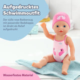 BABY Born My First Swimmer Girl – 30 cm große Puppe – Badepuppe mit Drehmechanismus, wasserdicht – funktioniert ohne Batterien – geeignet für Kinder ab 1 Jahr