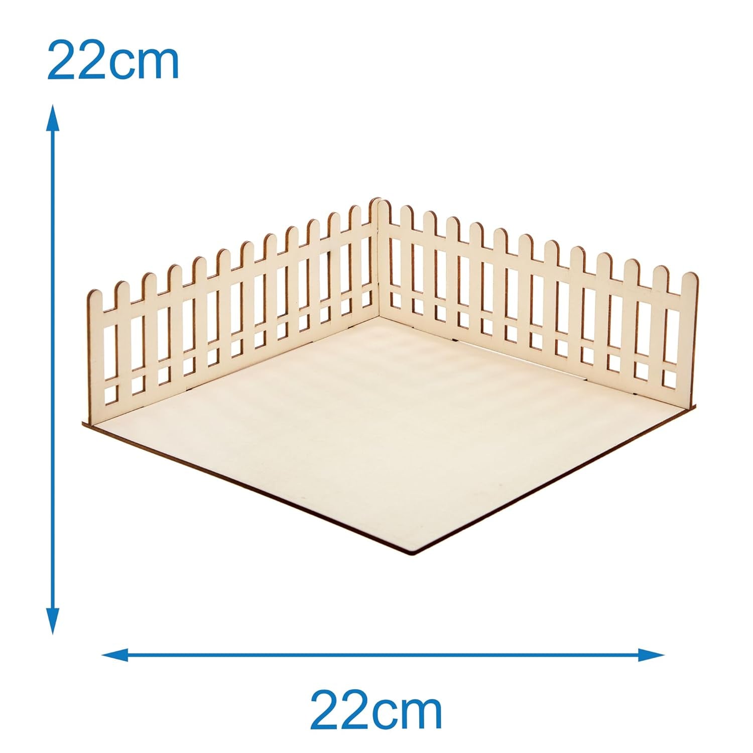Baker Ross FN256 Mini-Garten-Puppenhaus aus Holz – 1 Packung Kinder-Puppenhaus-Set, Bastelset