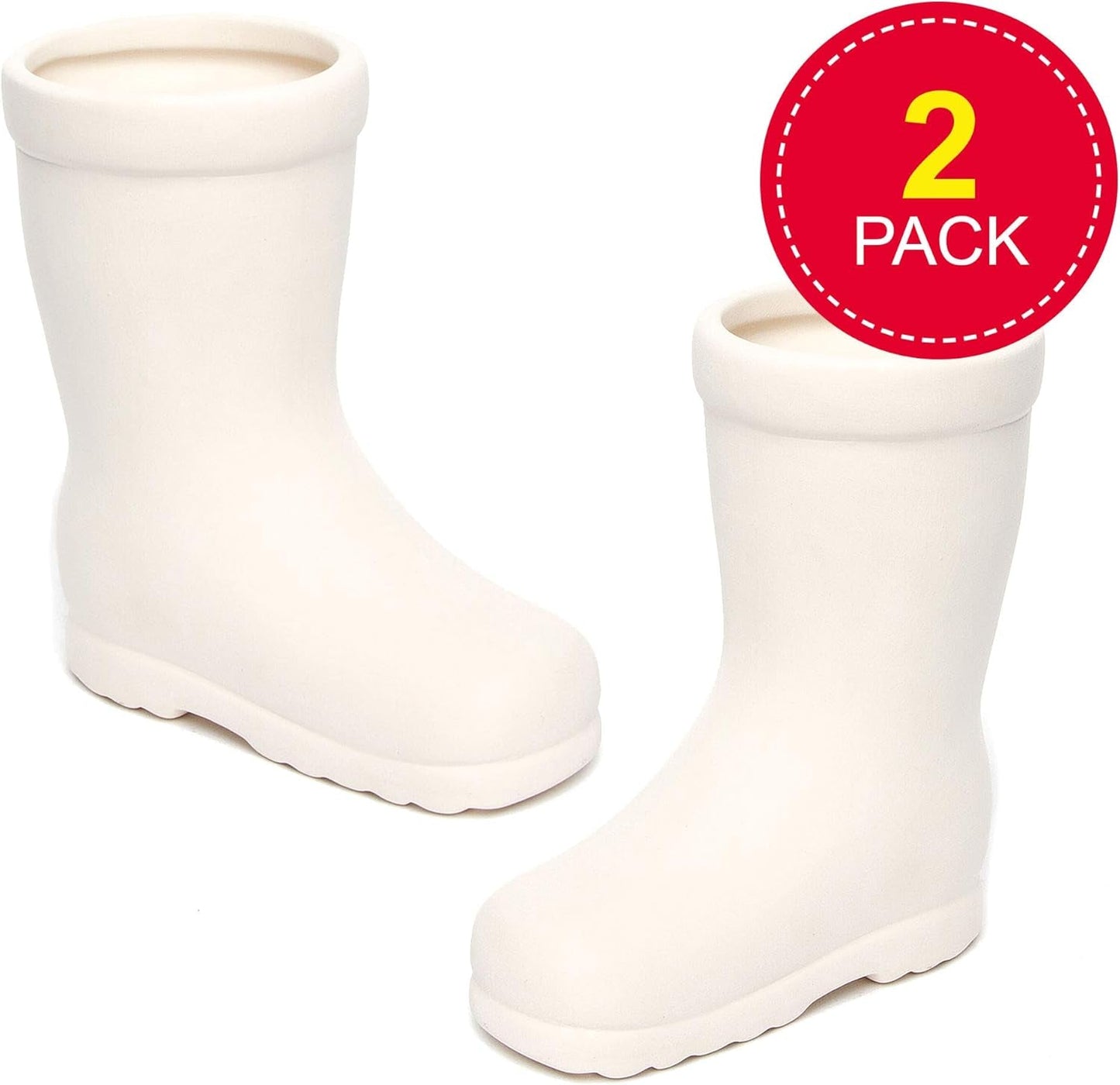 Baker Ross 'Wellies' Keramiktöpfe für Kinder (2 Stück)