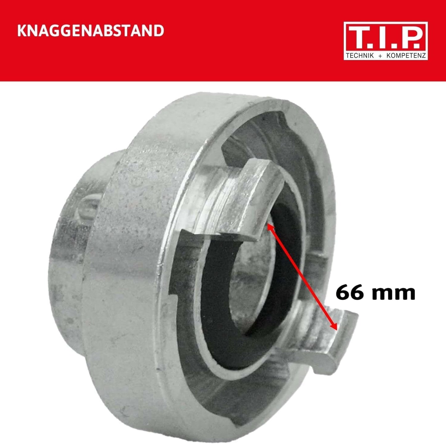 Storz TYP C 52 Kupplung, 2" Innengewinde, für Rohre und Armaturen mit Nitril-O-Ring für Saug- und Druckeinsätze, aus Aluminium, 31092