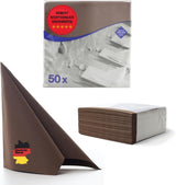 50 Aroba Airlaid Servietten Textiloptik 19 FARBEN 40X40 cm 1/4 Falz Hochwertige Textiloptik Hochzeitsservietten für Jubiläen Hotel Gastronomie Feiertage Weihnachten Hochzeit Rosa
