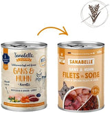 Sanabelle Gourmet Nassfutter im Topf mit Gans und Huhn | 6 x 380g | 2,28 kg