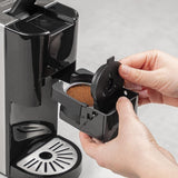 Princess 5-in-1-Multikapsel-Espressomaschine – kompatibel mit Nespresso, Dolce Gusto, Lavazza a Modo Mio und ESE Pads, 0,8 l Fassungsvermögen, 1450 W, Silber, Schwarz