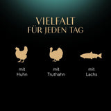 Sheba Portionsbeutel Nassfutter für Katzen, Multipack Fresh & Fine in Soße mit MSC-Huhn und Lachs, 6x6x50g - Feine Mahlzeiten für Katzen in Soße