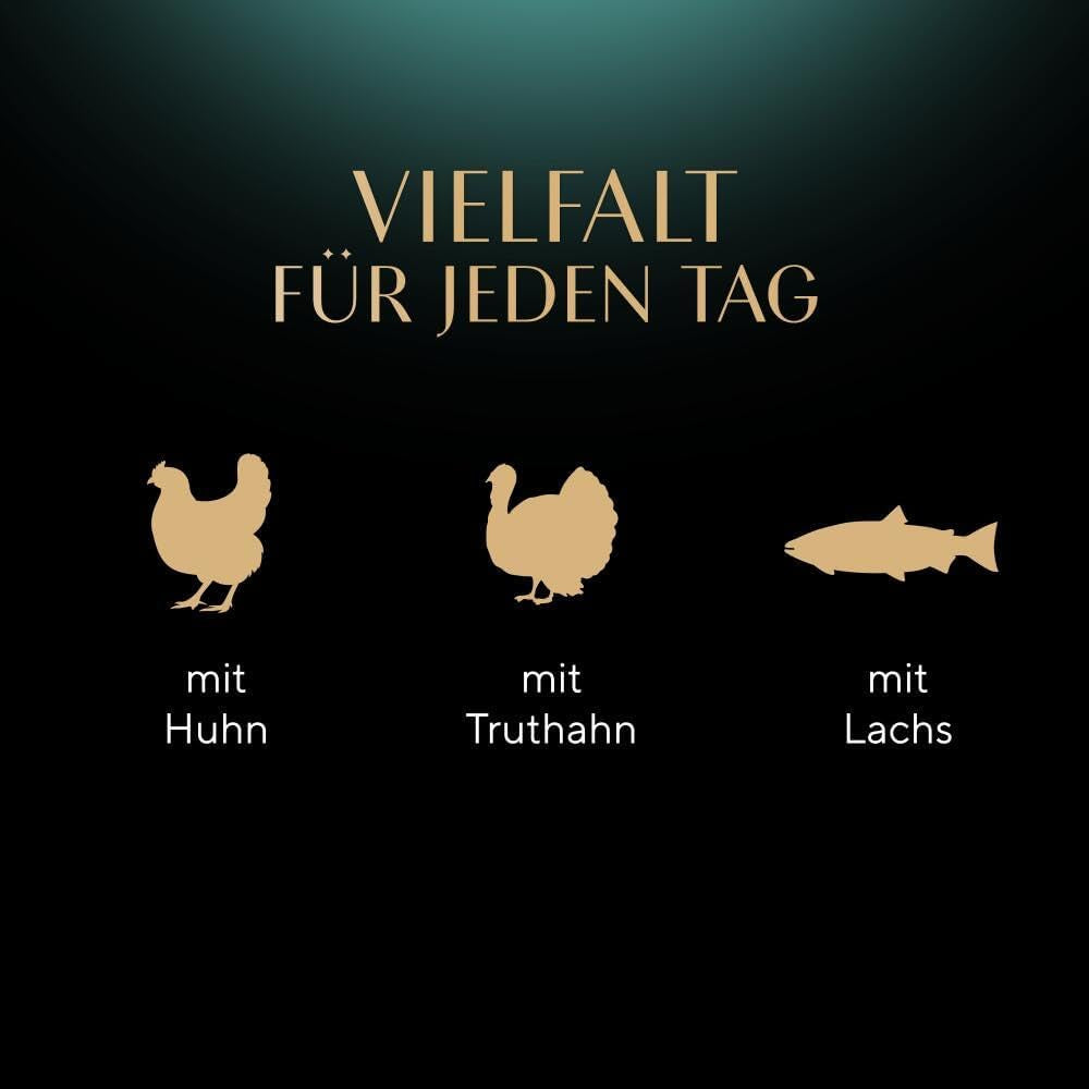 Sheba Portionsbeutel Nassfutter für Katzen, Multipack Fresh & Fine in Soße mit MSC-Huhn und Lachs, 6x6x50g - Feine Mahlzeiten für Katzen in Soße