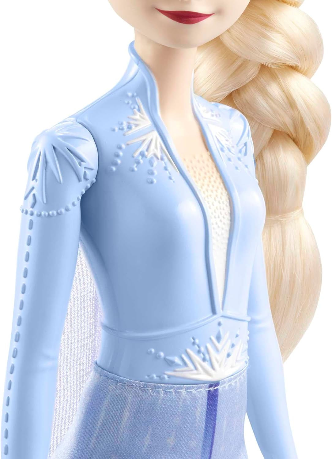 Mattel Disney Princess Elsa Puppe, Frozen Puppe im Reiseoutfit, kämmbares blondes Haar, bewegliches Gelenk, abnehmbarer Rock und Stiefel, Disney-Geschenke, Spielzeug für Kinder ab 3 Jahren, HLW48