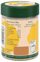 Fuchs Gewürze - Zimt Zucker Vanille - Gewürze zum Versüßen von Wafeln, Milchgetränken oder Joghurt - aus natürlichen Zutaten - 100 g in wiederverwendbarer, recyclebarer Dose
