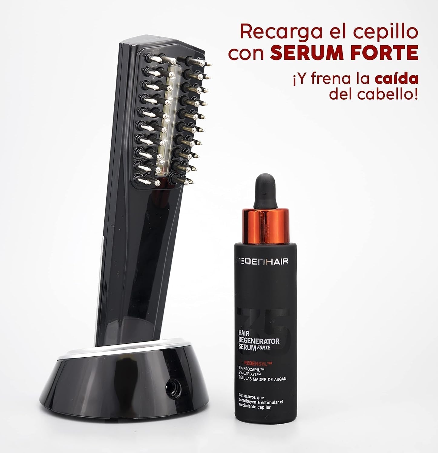 Redenhair Haarregenerationsbürste – Haarausfall-Behandlung – Haarwuchs-Stimulator – ideales Haarwachstum – Haarausfall-Prävention für Frauen und Männer. Haarpflege Naty Shop