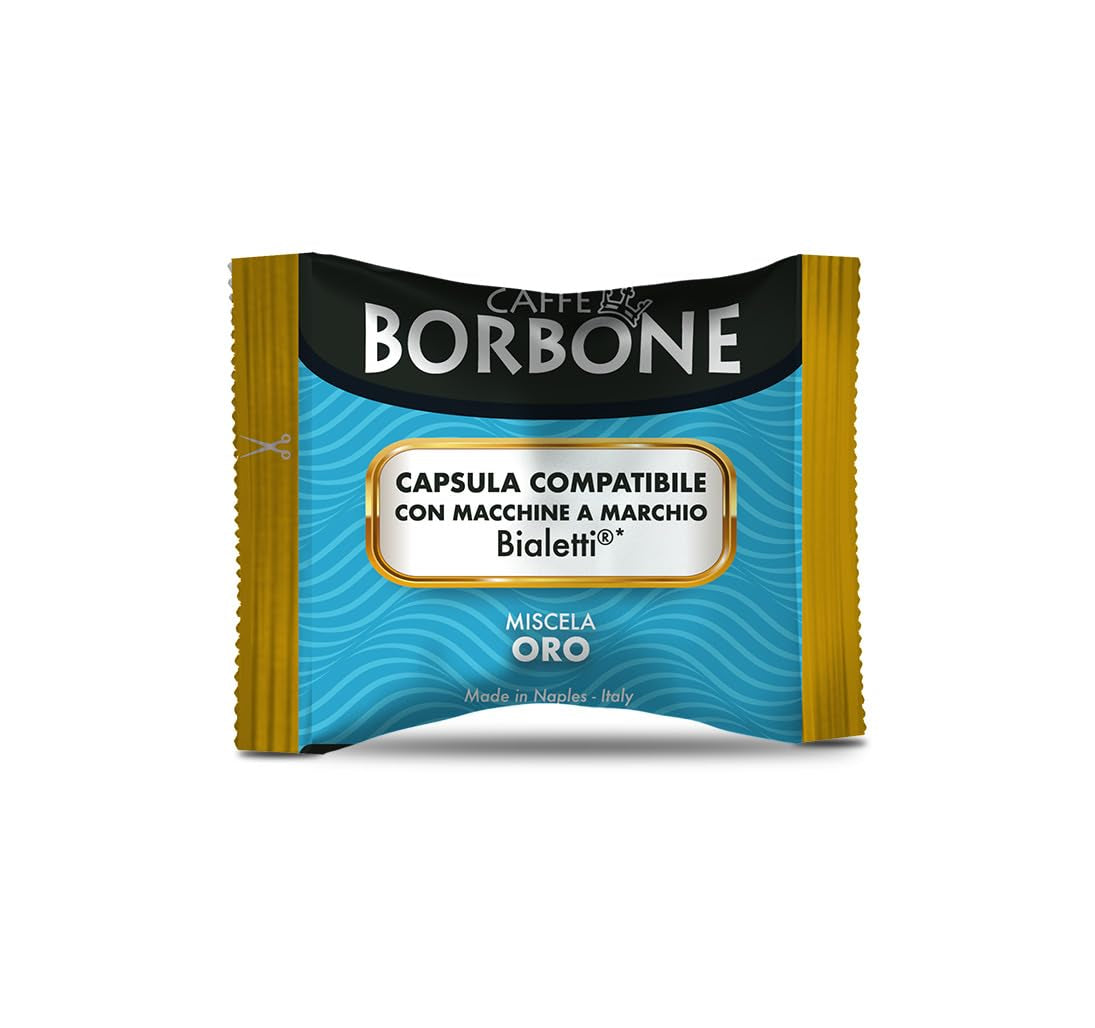 Caffè Borbone Gold-Kaffeemischung – 50 Kapseln – kompatibel mit Kaffeemaschinen der Marke Bialetti®*
