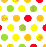 Papstar 11374 Taschentücher 1-Karton 10 x 20 Stück, 3-lagig, 1/4-Faltung, 33 x 33 cm „Kugeln“