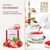 Teavelope „Red Berries“ – Früchtetee mit Erdbeer- und Himbeergeschmack, 25 Teebeutel, 62,5 g