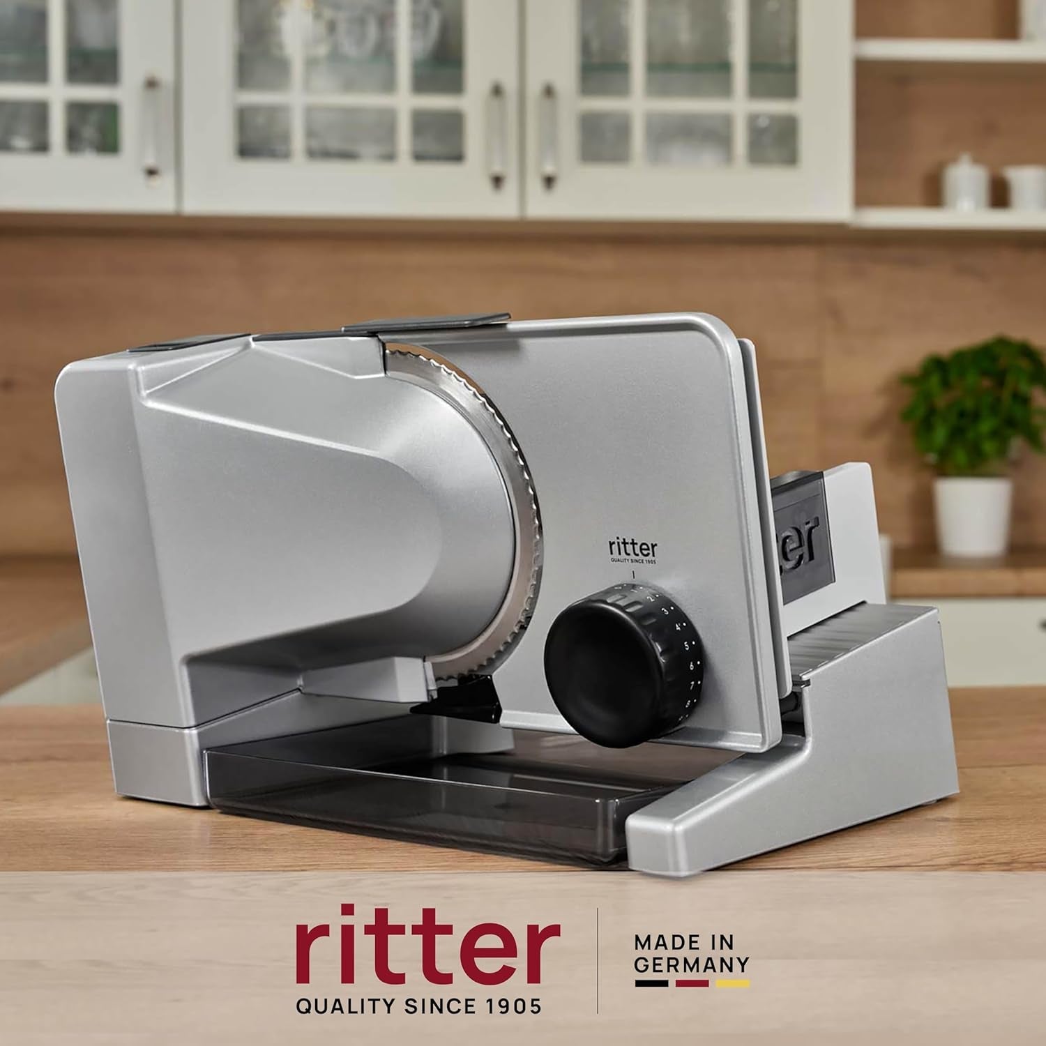 Ritter Serano 5 Multifunktionaler elektrischer Allesschneider, hergestellt in Deutschland Rasnite und Allesschneider Naty Shop