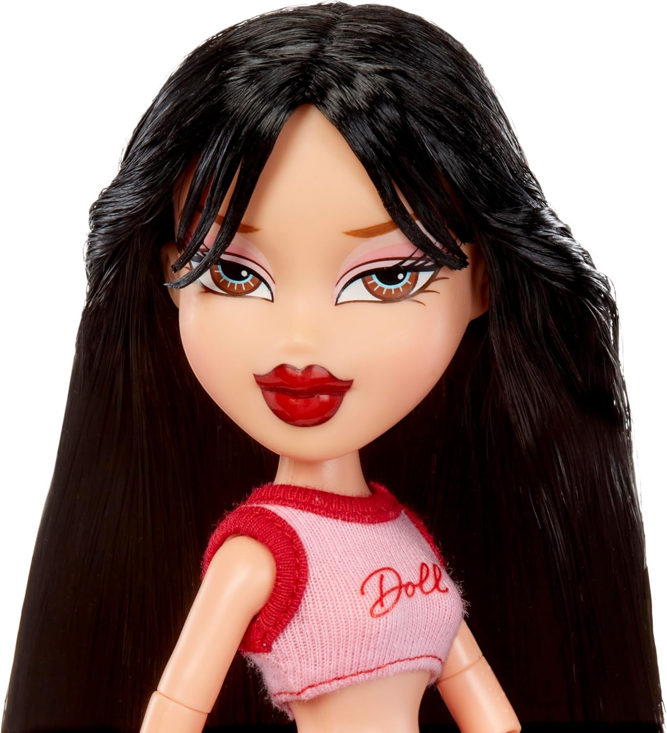 Bratz geht raus! – Jade – 1 Sammelpuppe mit Zubehör, Outfit, Tasche, Sonnenbrille und Pinsel – Spielzeug für Kinder – ab 6 Jahren, Rot