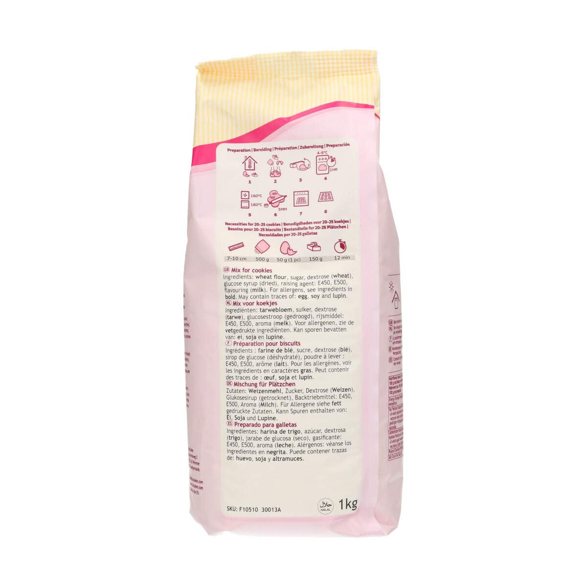 Funcakes Mix Für Kekse: Einfach Zu Verwendende, Knusprige Und Knusprige Kekse, Perfekt Zum Dekorieren Mit Fondant- Oder Royal Icing, Auch Als Tortenkruste Geeignet, Halal., 1 Kg Mix zum Backen und Kochen Naty Shop