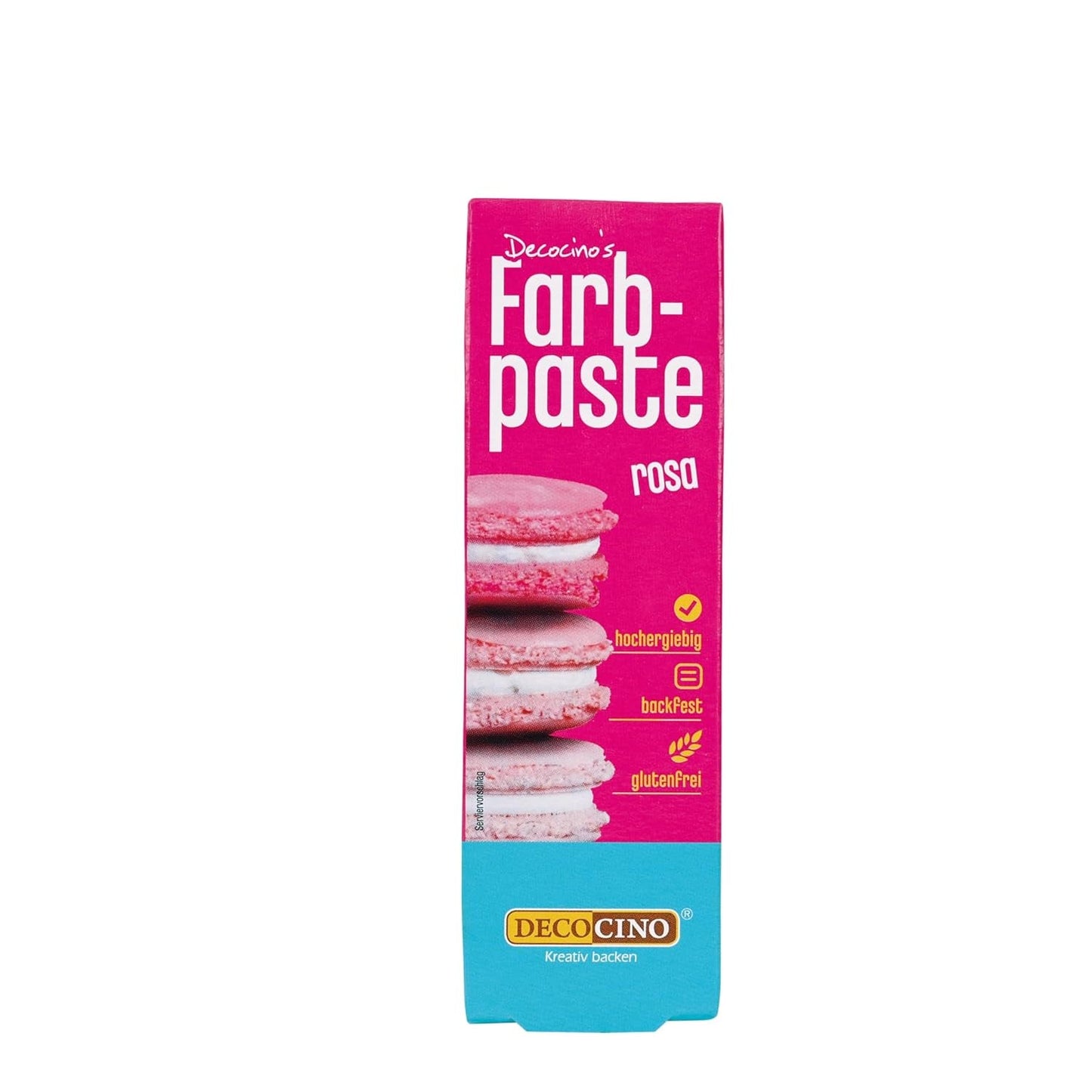 DECOCINO rosa Farbpaste – 20 g – Lebensmittelfarbe, ideal zum Färben von Kuchen, Fondant und Cremes – frei von Azo-Fettsäuren und Gluten